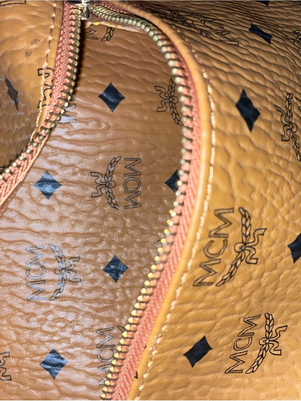 MCM Cognac Visetos Backpack (unisex )